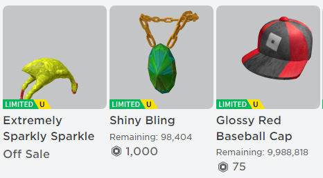 Roblox Trading News on X: This Tradeable category displays for all items;  that includes offsale, limited and onsale.  / X