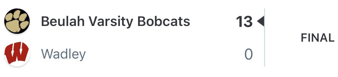 Beulah defeats Wadley and improves to 7-5 on the season.