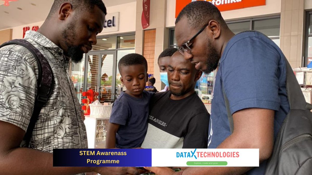 dataxtech_gh's tweet image. As part of our initiative to promote STEM Education in our country, Data X decided to embark on a STEM Sensitization Program at the Kumasi City Mall to create awareness of the need of STEM Education for children. #DataX 
#ghanatech 
#STEMeducation