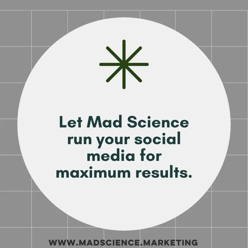 MadScienceInc's tweet photo. Let Mad Science run your social media for maximum results. https://t.co/UUNhAWuHk0 

#MarketingCompany #SocialMedia #InternetSales #NonProfit #SmallBusiness #BusinessHelp #DigitalMediaMarketing #MediaMarketing #DigitalMarketing #Marketing #MadScience #MarketingFacts https://t.co/MFQzhUyDF2