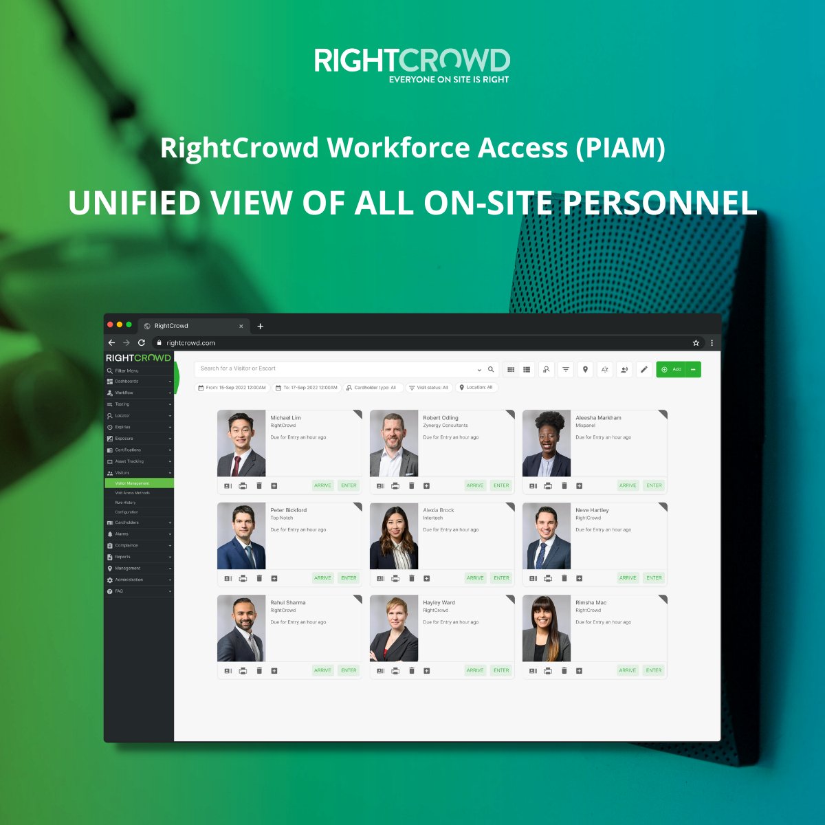 Make compliance a breeze with RightCrowd Workforce Access. Our platform offers features that make it easier to stay on top of industry standards and regulations: hubs.li/Q01Hj2DB0

#PIAM #PACS #Security #PhysicalAccess #AccessControl #PIAG