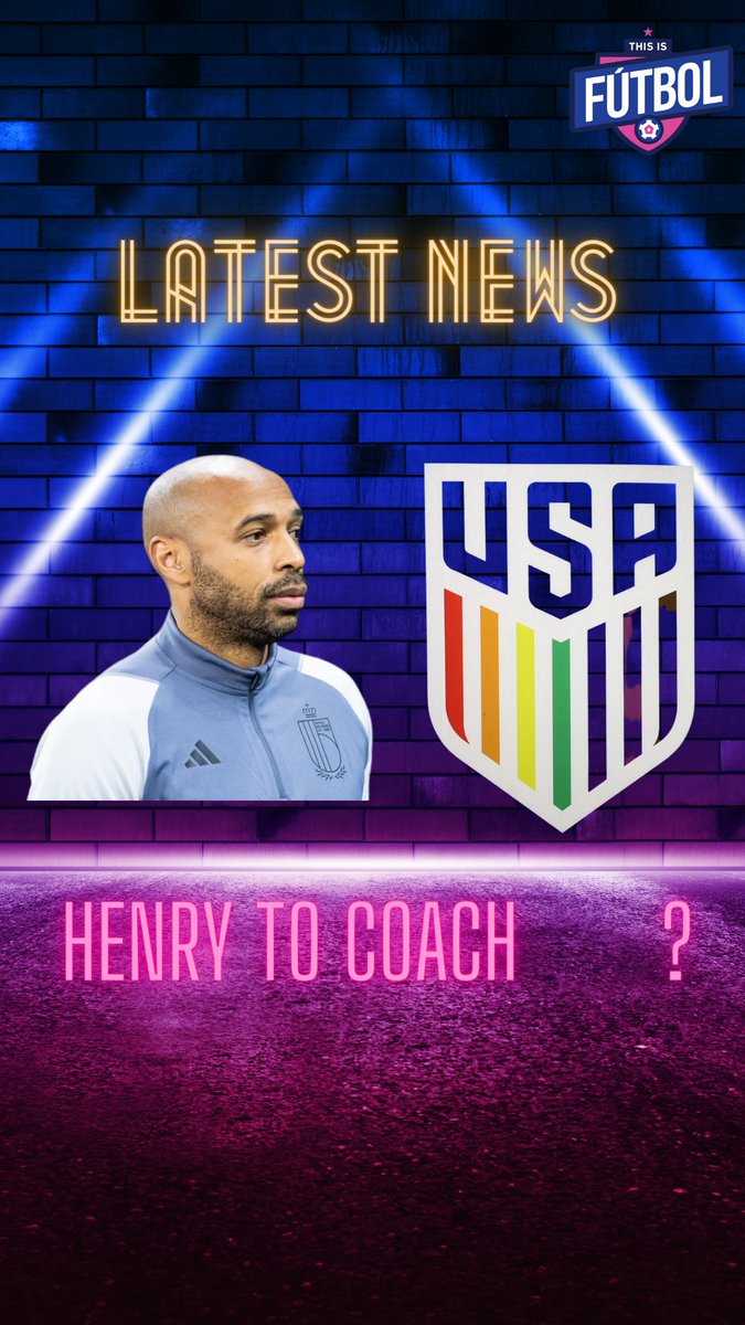 🚨 Henry el proximo DT de la #USMNT 🚨

Las nuevas polemicas sobre su deseo de ser el DT de la seleccion de EEUU y mas, hoy a las 9PM en This is Futbol!!

#InterMiamiCF #LaFamiliaIMCF #VamosMiami #MLS #Soccer #Futbol #USSoccer #Henry #DT