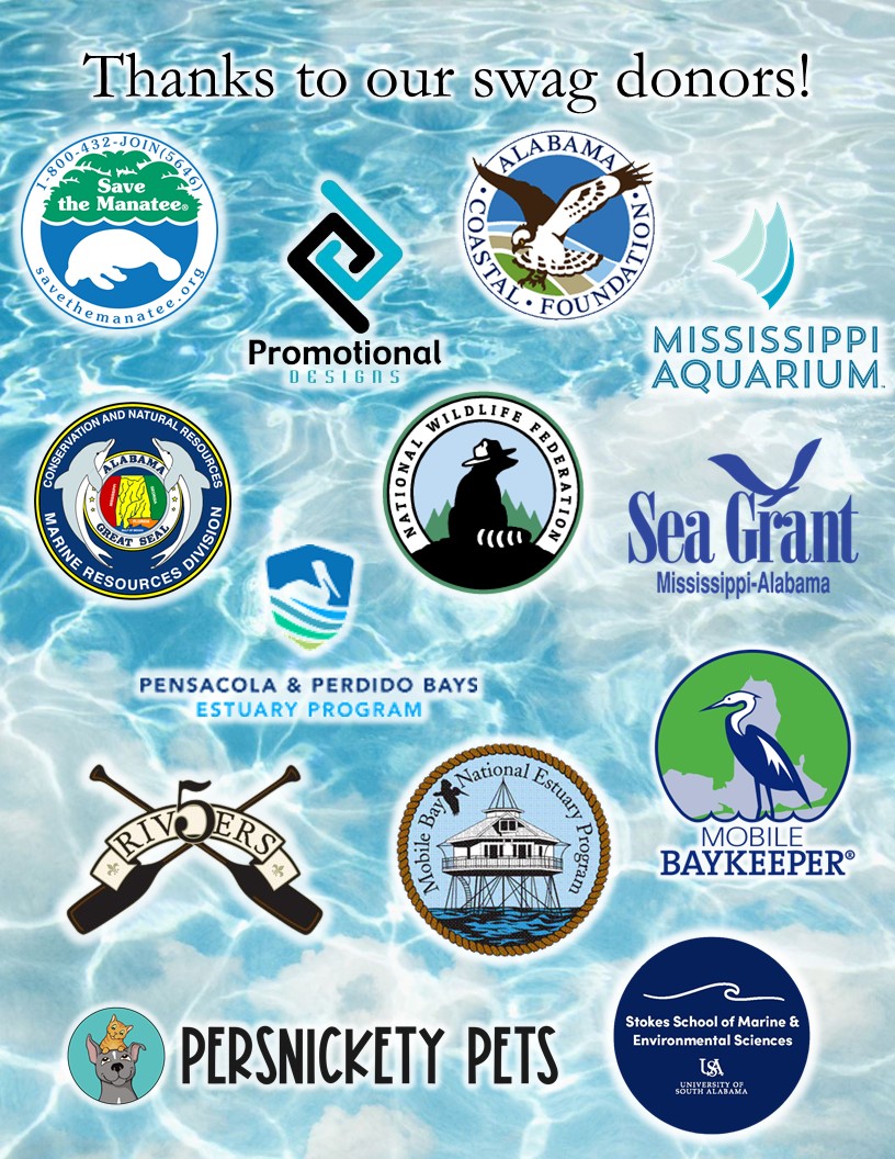 Your #SEAMAMMS2023 Committee Members are hard at work packing your mix-and-match swag bags. Thanks to our donors! @savethemanatee @alabamacoastal @MS_aquarium @Outdoor_Alabama @NWF @MSALSeaGrant @PPBEP_FLAL @5RiversDelta @mobilebaynep @MobileBaykeeper #USA_SOMES