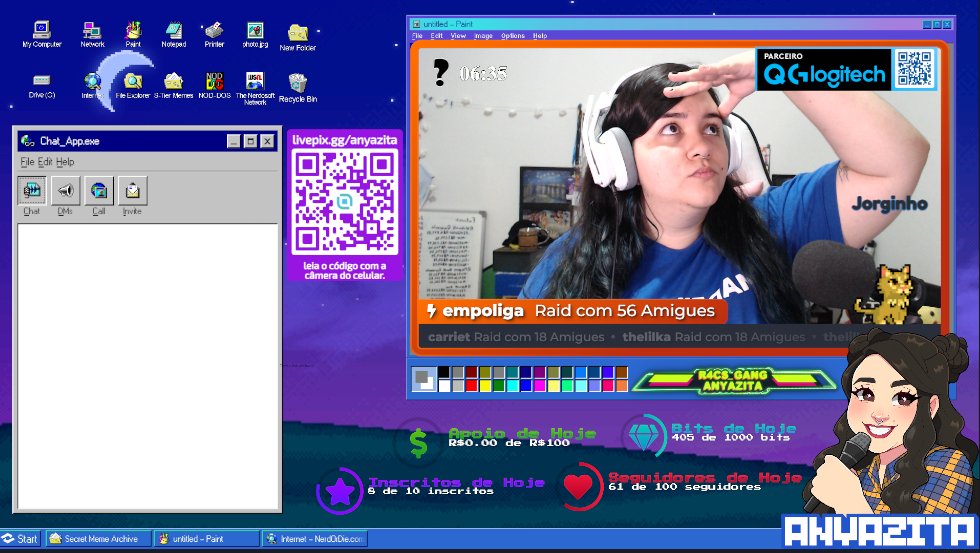 Anyazita_'s tweet photo. Eu mesma, procurando você aqui no nosso chat da live do #QGLogitech 👀 https://t.co/HaRa6bVKWo