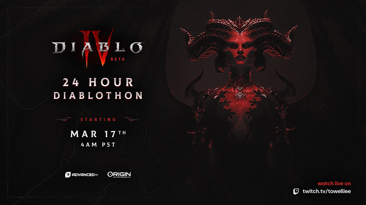 towelthetank's tweet photo. Tomorrow @Diablo 4 Diablothon. Digital Copy giveaways every 3 hours. Hope to see you there! Starting early for some REACTS, P.R.E.P, and our normal shenanigans. #DiabloIV #barblife #crusaderwhen https://t.co/VX9wo479I1