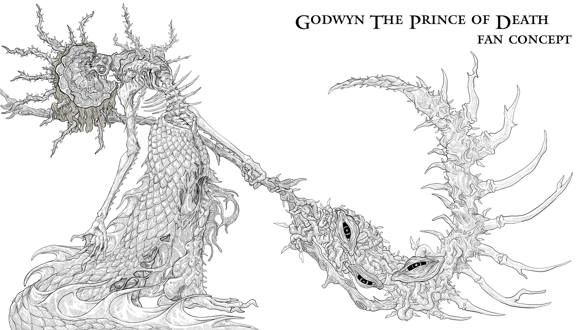 FayN on X: “with upcoming elden ring dlc. i tried to design godwyn 