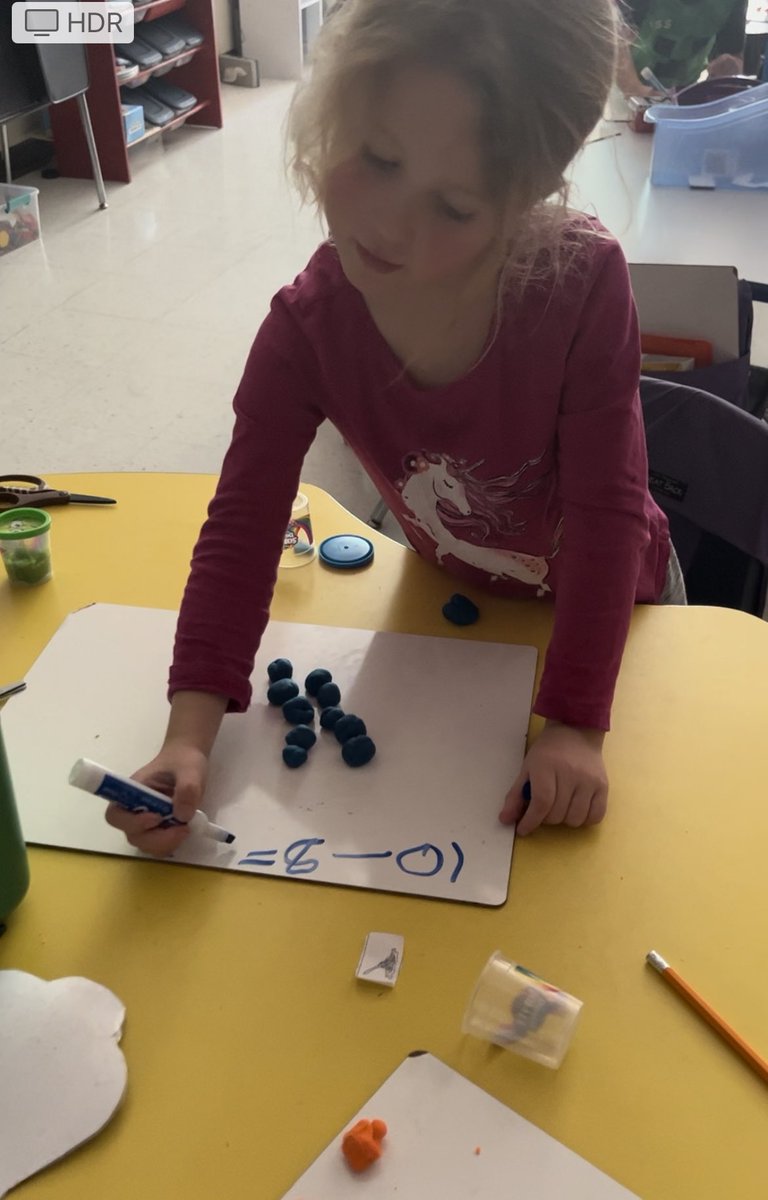 Lwatkins92's tweet photo. Created a new game during math today called subtraction smash using playdoh. They made 10 balls with their playdoh and I called out a number and that was how many they had to smash and then write the number sentence to match. #funmathpractice https://t.co/GX1zXftN7i