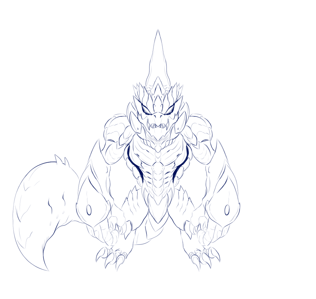 CrcherPrtre's tweet photo. #kaiju #oc #daikaiju #kaijuart #turtledragon #longui #giantmonster https://t.co/iSm8IlsB3r