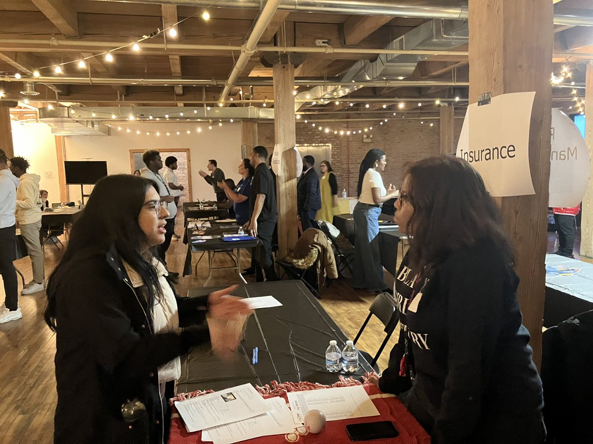 Aim High students attend a Career Fair at Lacuna Lofts. It was very cool to see Aim High &amp; GWCP alum Carlos Cano talking about his engineering career!