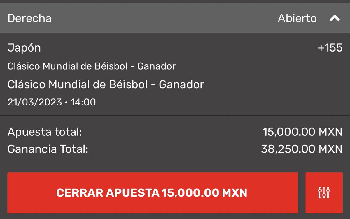 GallitoVip's tweet photo. #WorldBaseballClassic 

Mexico ML [-120] 
Japón Campeón [+155] 

No todo es compartir retiros de dinero, no hay que perder la esencia de lo que realmente nos ha hecho grandes: los picks de baseball

❤️ https://t.co/T67MIPrPL9