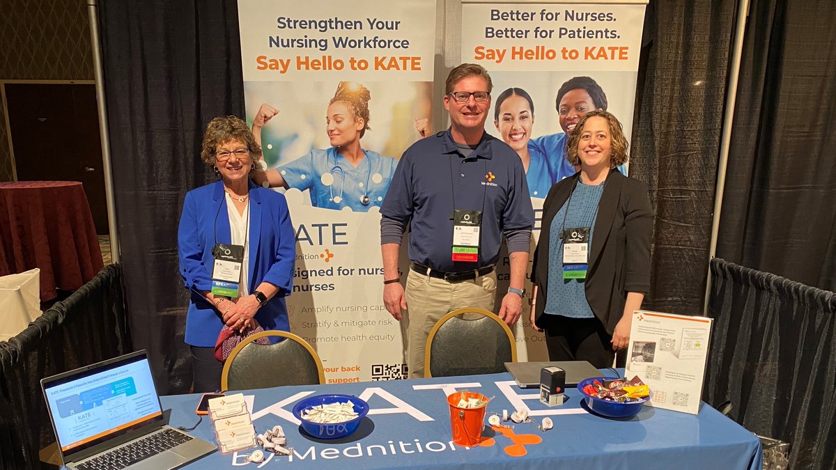 mednition's tweet photo. We're showcasing #nursing innovation at the #NJENA Emergency Care Conference in Atlantic City.
Swing by Booth #321 to meet our team and learn more about KATE AI!
#NursingInnovation #Nursing #ER #EDNurses https://t.co/1FBNV99AGO