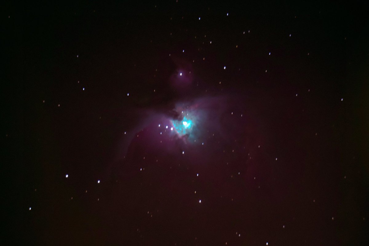 astroioannaki's tweet photo. The Orion Nebula (M42) tonight from Helsinki 🔭

#Astrophotography #Orion #Nebula #M42 #Messier42 #DeepSky #telescope https://t.co/9BTdAlnrYl