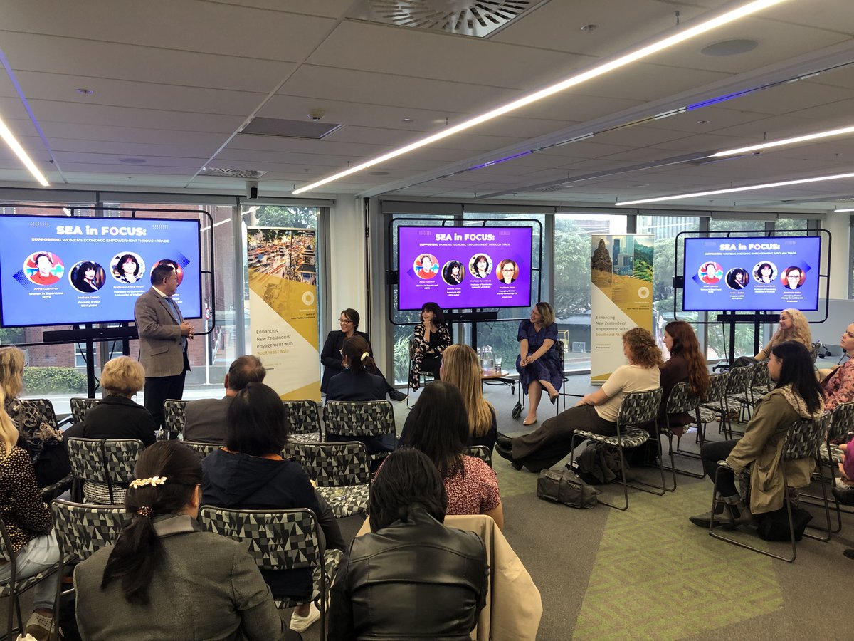 Southeast Asia CAPE (@capeseasia) on Twitter photo "Trade can empower women, and women can empower trade"
In celebration of IWD earlier this month, we held an insightful and empowering discussion yesterday at <a href="/WgtnBusGov/">Wellington School of Business and Government</a> surrounding women and trade.
Read more here: cape.org.nz/supporting-wom…
<a href="/siah_ang/">Siah Hwee Ang</a> <a href="/StephHoneyTrade/">Stephanie Honey</a> <a href="/NZTEnews/">NZTE</a> "Trade can empower women, and women can empower trade"
In celebration of IWD earlier this month, we held an insightful and empowering discussion yesterday at <a href="/WgtnBusGov/">Wellington School of Business and Government</a> surrounding women and trade.
Read more here: cape.org.nz/supporting-wom…
<a href="/siah_ang/">Siah Hwee Ang</a> <a href="/StephHoneyTrade/">Stephanie Honey</a> <a href="/NZTEnews/">NZTE</a>