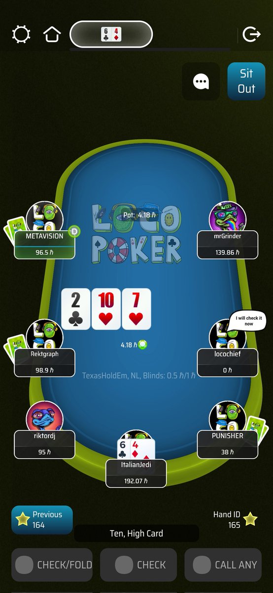 ItalianJedi2's tweet photo. Another fun night of Poker on the Hashgraph! @LocoLizardz
#locopoker #locofomo #allinbaby https://t.co/aE39gcSxEZ