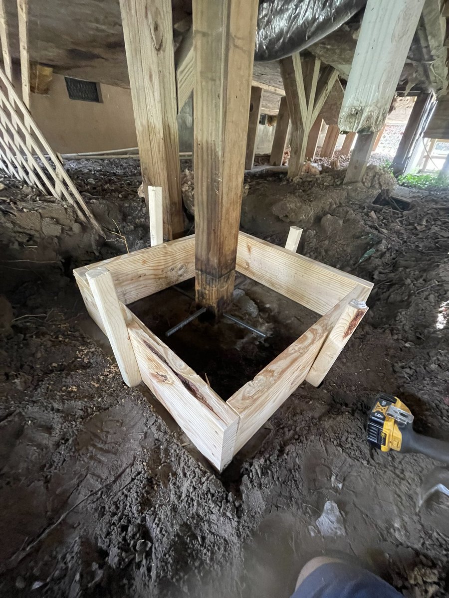 OnPointPMC's tweet image. Old Fort: footing repair