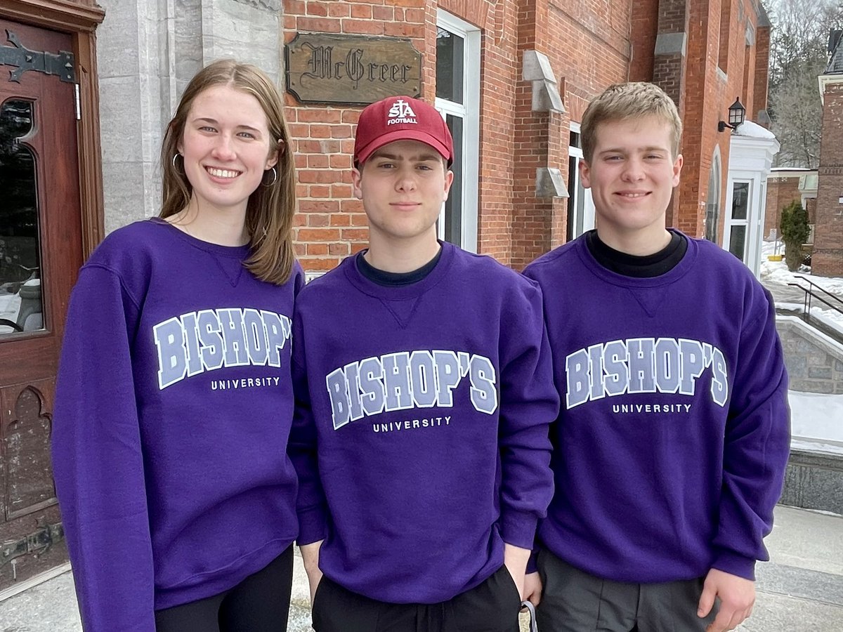 longvalp's tweet photo. We are beyond proud to share that three of our amazing children have chosen @UBishops for their post-secondary adventures! 
P: Concurrent Ed 
C: Sport Studies 
E: Sociology/Criminology

#proudmom #triplets #bishopsgaiters https://t.co/klaWNxhCjK