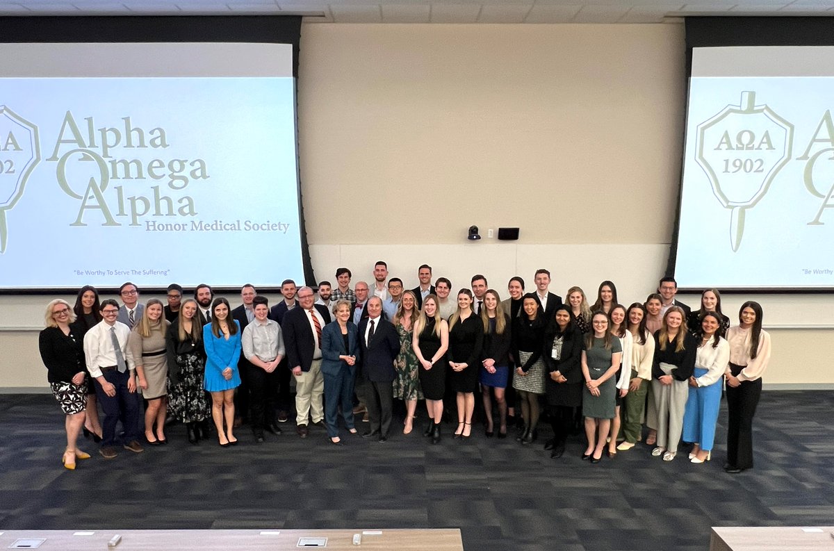 DrABrashear's tweet photo. Congratulations to all those at the @Jacobs_Med_UB who were inducted into the Alpha Omega Alpha (@AOA_society) Honor Medical Society tonight. The national medical honor society advocates for excellence in scholarship &amp; the highest ideals in the profession of medicine! https://t.co/v3onzT8iSY