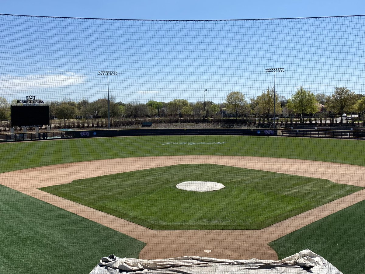 GrassTri's tweet photo. Our crew got to do a little cut out and replacement at TCU this week! #GoFrogs https://t.co/JqFS5klg87