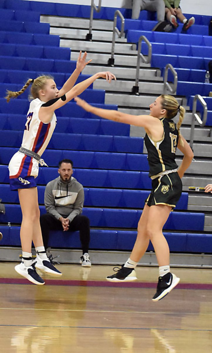 OAGirlsBball's tweet photo. Congratulations to @mcevoymadison22 on being selected to the @BCANY1 All-Section IV 2nd Team. Madison will participate in the All-Star game on Tuesday, March 21st @ElmiraCollege. Congrats to all players &amp; coaches representing IV🏀. 💙❤️ #OAGirlsBball #KeepTheBallBouncing #OAPride https://t.co/i2FncTU5GX