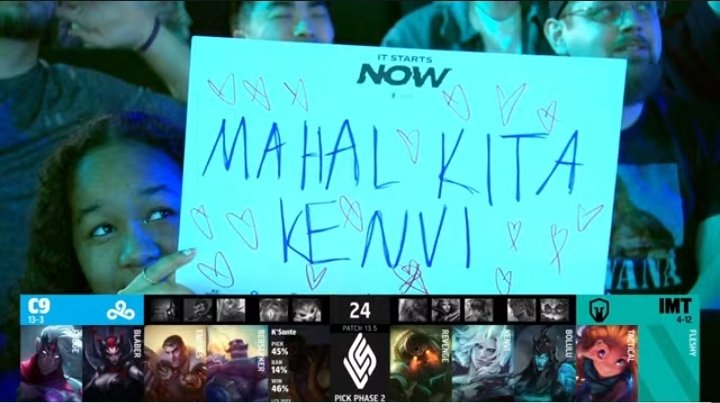Glad to see some Filipino love in the LCS audience.

@LeTigress that's 'I love you' in Filipino language.

#LCS #IMTWIN