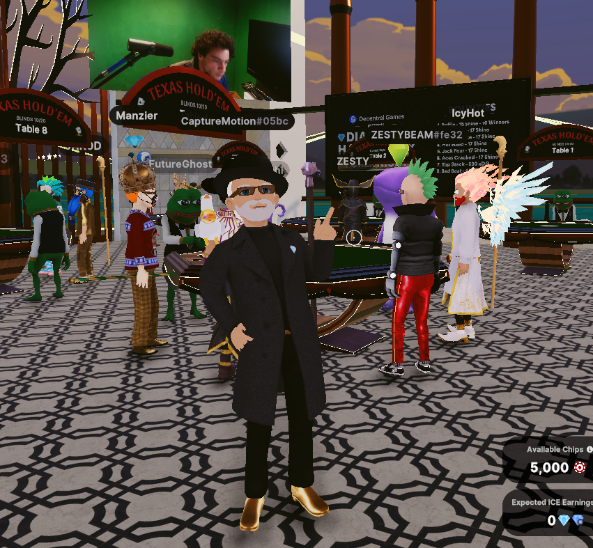 snadley444's tweet photo. I gotta talk with Pepe! #PokerNight #ICEPoker @decentraland @DecentralGames Happy Thursday! https://t.co/2hAFYuBfet