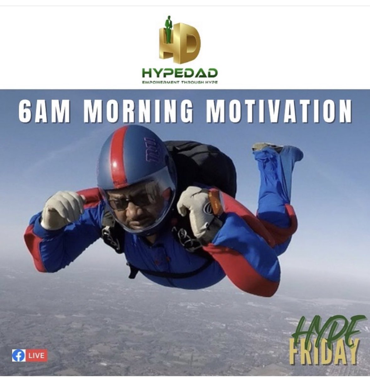 thmfoundation's tweet photo. It’s almost that time of the week! Don’t forget to join us TOMORROW at 6AM EST for our Hype Friday morning talk with you know who…HYPEDAD💪🏾💪🏾💚 #hypefriday #hypedad #thehypemanfoundation https://t.co/m1cZb0F4W6