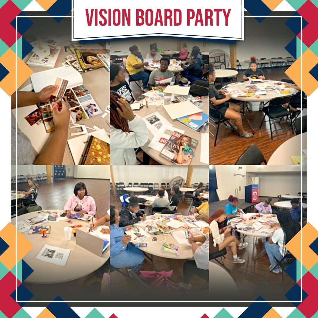 Grayson_EDU's tweet photo. Student Health Services, Career Pathway Initiative, Sophomore Experience, and Counseling Services collaborated to host the Vision Board Party a few weeks ago in Kirkendoll. It was a fun and healing time for all! #LaneLife #BestHBCU #RYSLANE https://t.co/Hb6cw2lhub