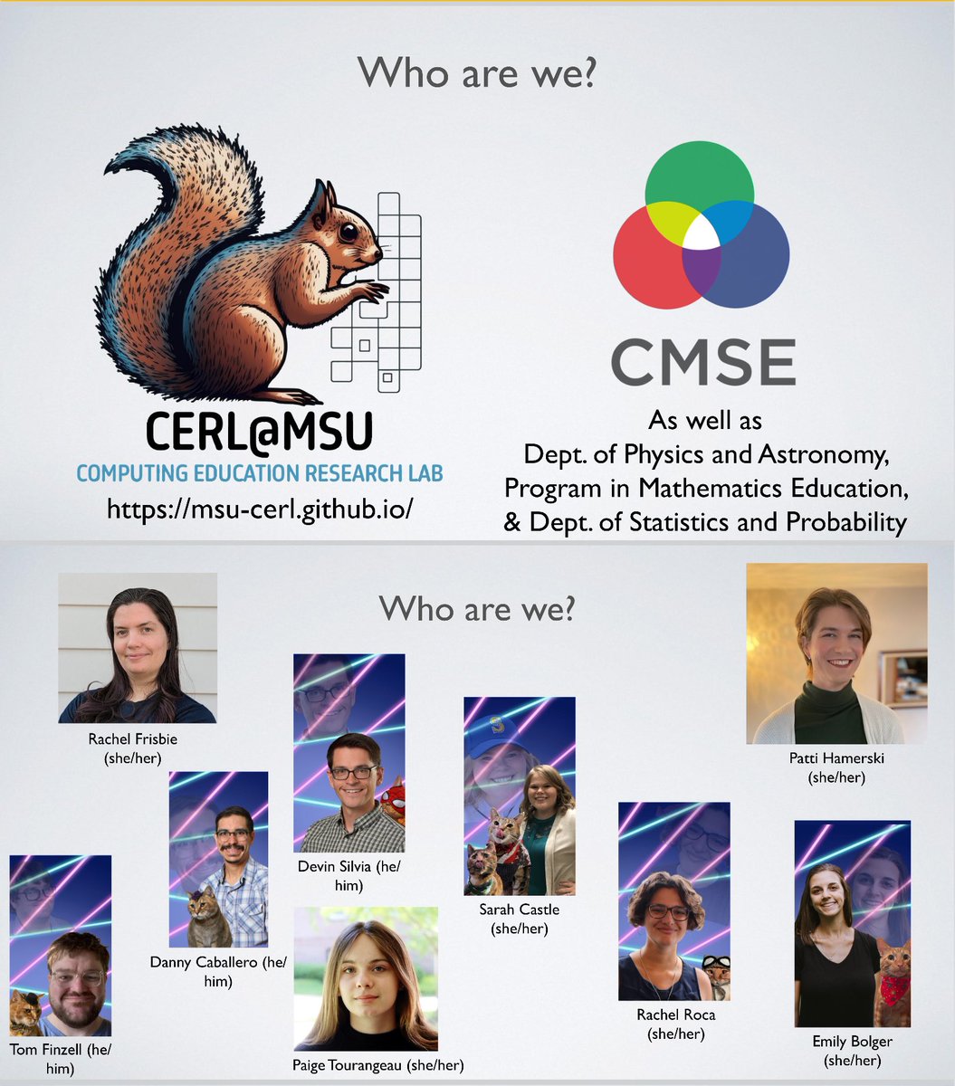 CERL@MSU making our group debut in the best, most authentic way. Squirrel up!