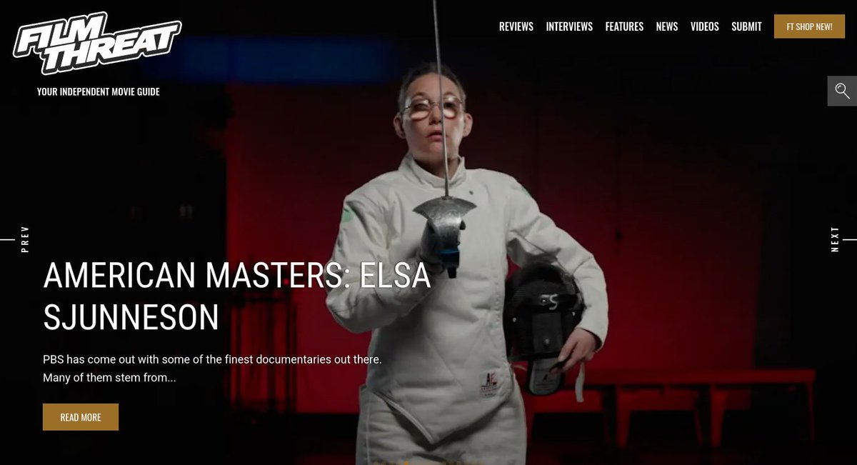 “…a deafblind fencer, hiker, and published author.” Chris Salce is inspired by the @PBS documentary American Masters: Elsa Sjunneson.
filmthreat.com/reviews/americ… #SupportIndieFilm #PBS #AmericanMastersPBS #ElsaSjunneson #Documentary