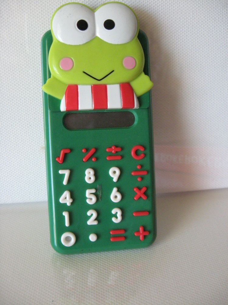 sanriodaily's tweet photo. keroppi calculator 💫 https://t.co/vcmJHs3MhY