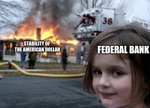 broyoseph's tweet photo. @balajis As Big Brother deludes you into thinking the economy is safe in their hands, the banking system has been igniting before our eyes. Brace for the flames by buying BTC. https://t.co/0YJkW6aIwP