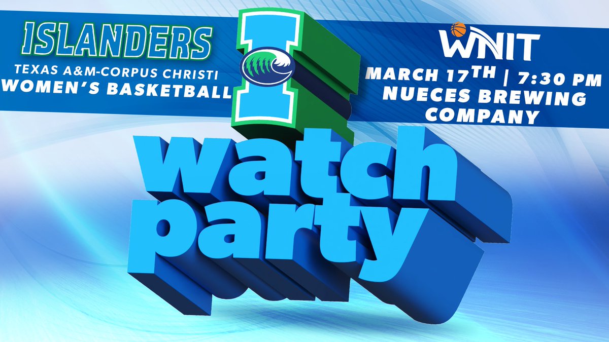 Postseason basketball isn’t over yet!! 

Tomorrow! Islanders fans, catch your <a href="/Islanders_WBB/">Islanders Women's Basketball</a> compete against Wyoming as they kick off the WNIT!

Watch it with friends <a href="/nuecesbrewing/">Nueces Brewing Company</a> ‼️

Tip-off is at 7:30 pm CST 🏀 

#ShakasUp // #RollinWithRoyce // #WNIT