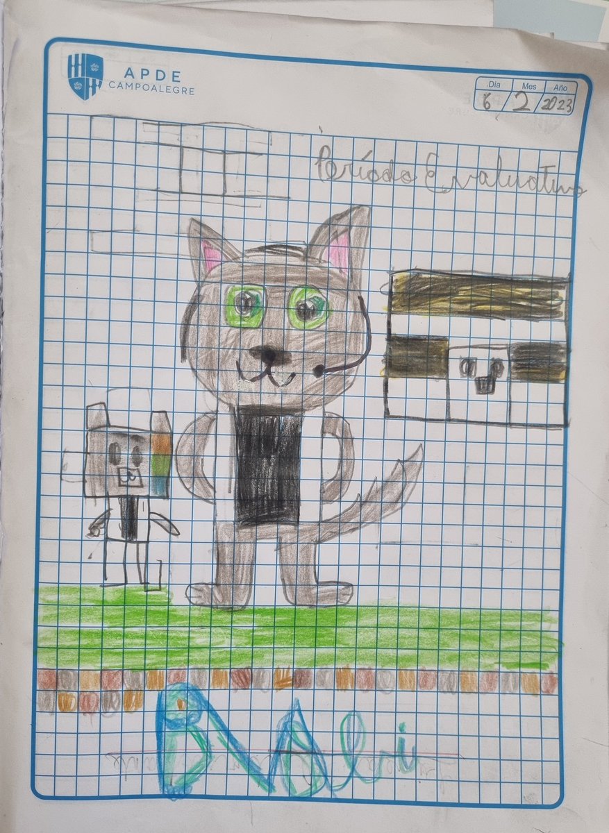 canduchisd's tweet photo. @BobicraftMC Hola Bobicraft este es un fan art de mi hija Adri 🐺👍🏼 https://t.co/bY8ah37rfh