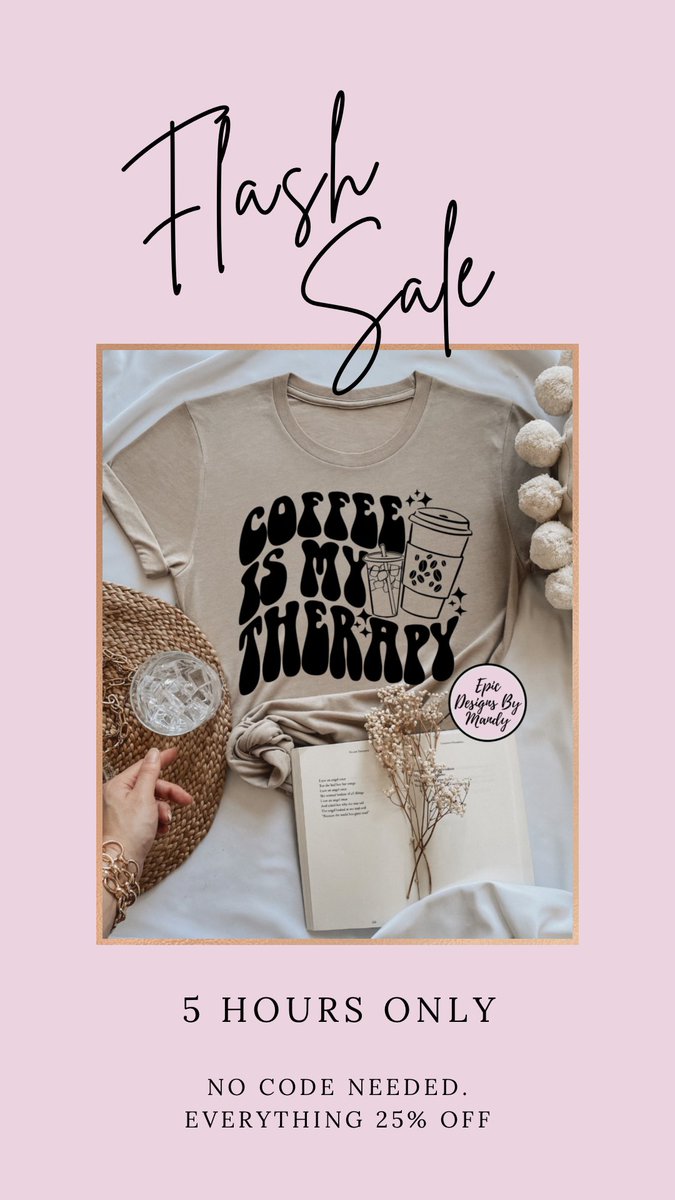 MandyPie1's tweet photo. Flash Sale ✨ Everything 25% off. No code needed 

https://t.co/lEbQ8Dvt6e

#epicdesignsbymandy #flashsale #graphictees #fashion #style #tshirts #tshirtdesign https://t.co/kPqhaUdItX
