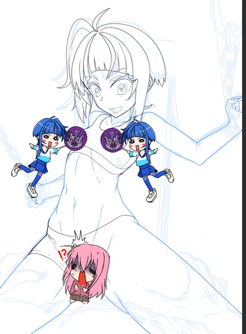 あまりにツイートなさ過ぎるので進捗でお茶を濁すでありんす…。前に描いてたのボツにして今描いてるやつでありんす(つД`)今回は徐々に?衣装をキャストオフしていく予定なので衣装パターンを描いてる最中でありんす…。シチュ的にジャージ予定なのでスポーティな感じでやってみてまっす。 