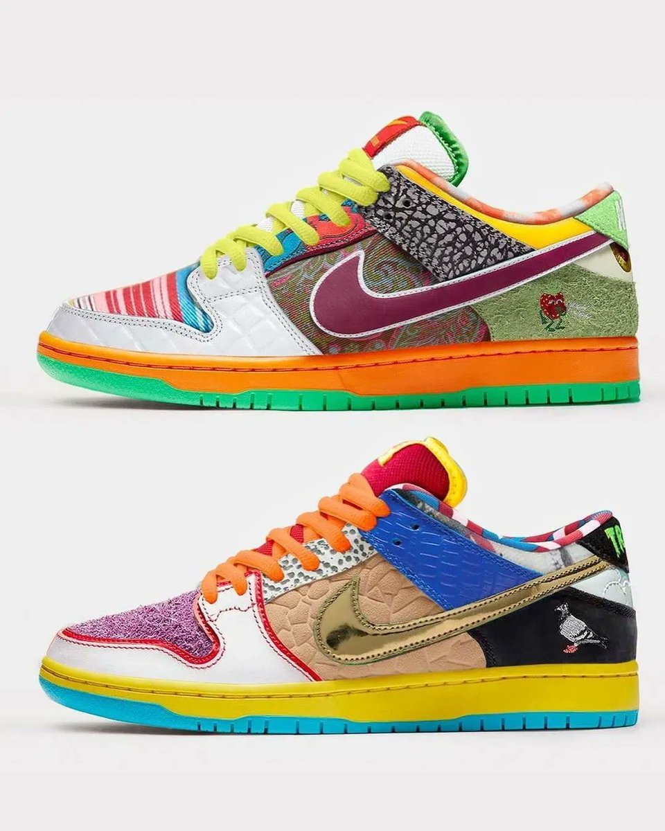 KicksFinder's tweet photo. Nike SB Dunk Low "What the Dunk" 💭 

Would you cop?

📸 IG: sneakerzinecol https://t.co/gfldpI9sMA