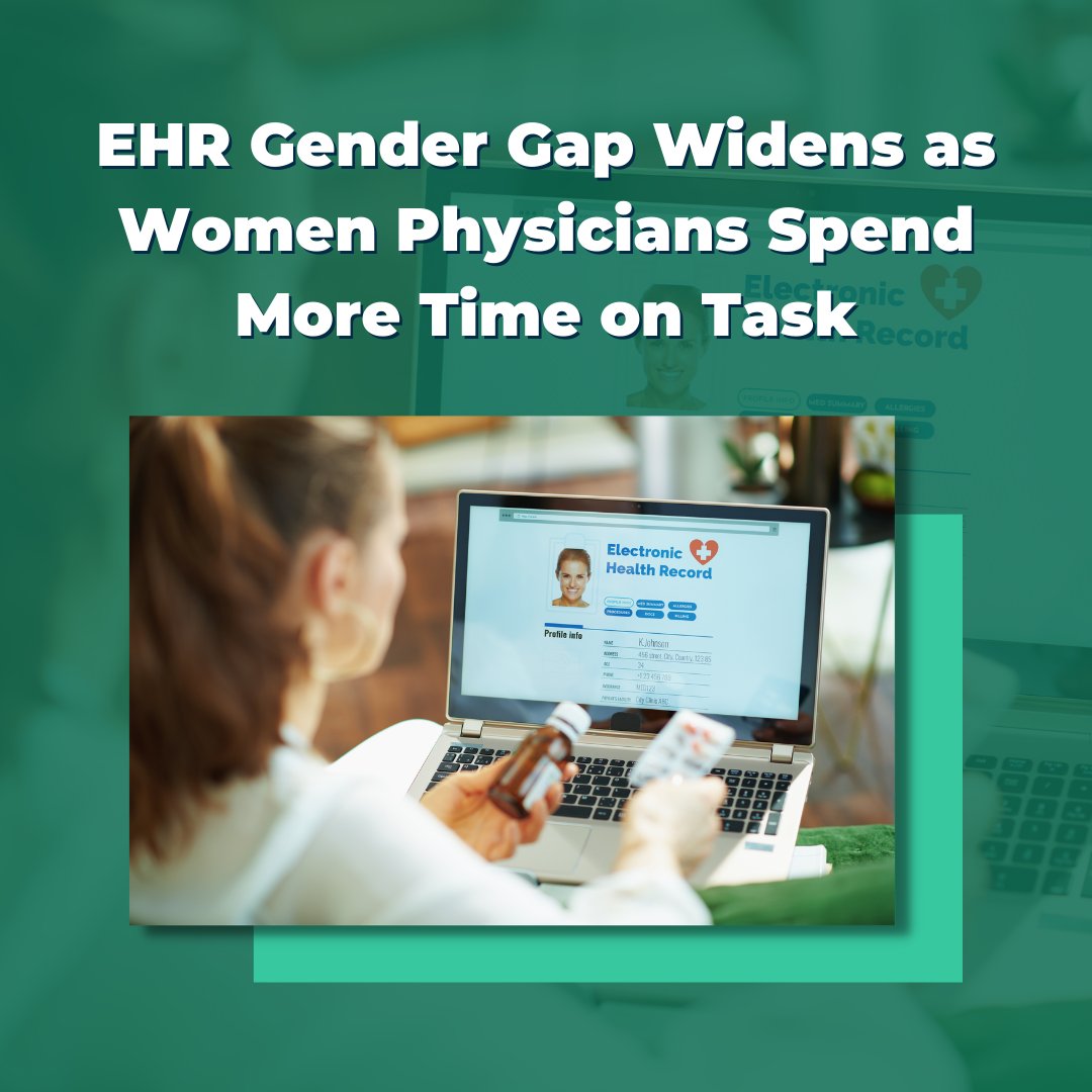 LADocs_'s tweet image. Gender gap in EHR use continues to widen: female physicians spend more time than male counterparts. A new study shows an 8.3 minute increase each year between 2019-2022. 

Learn more by clicking the link in our bio! 

#EHR #gendergap #healthcarestudy