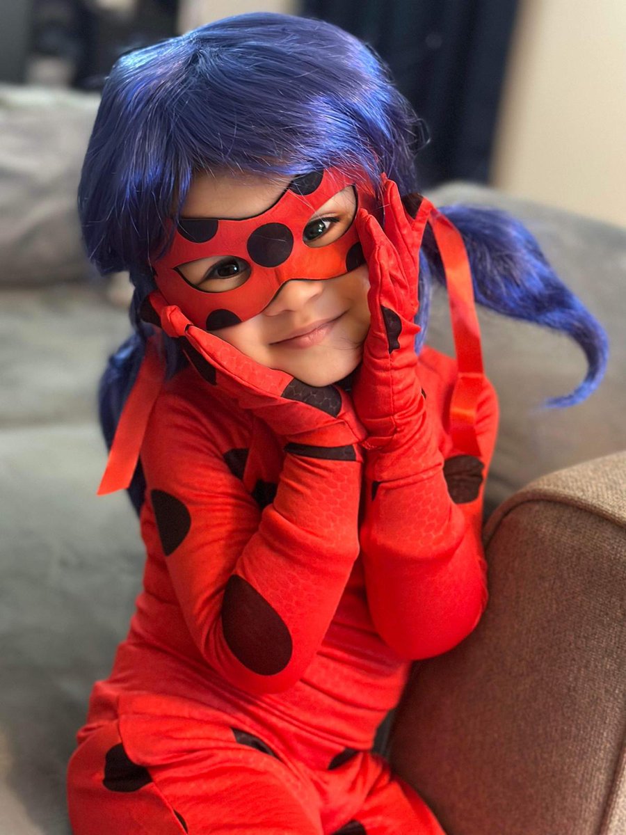 My niece loves her new Ladybug costume! 🐞 

She is also half Chinese and relates to Marinette perfectly! ♥️