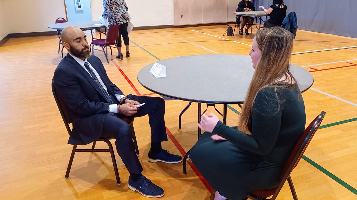 sghscareerserv's tweet photo. What a great learning experience for our @SouthGarnerHS and @Garner_HS students. Garner's Career Prep Program was a huge success. Nothing but positive comments and feedback from the both students and volunteers. Thanks @GMHSCareerServ for the partnership #garnercollaboration. https://t.co/fGeSIDh4Ff