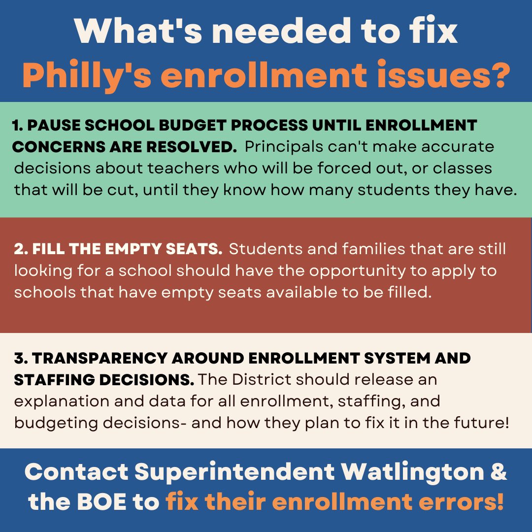 i find it sickening that, at a time when school districts across PA are set to get a transformative infusion of cash, the school district of philadelphia is adopting this absurd policy that will shortchange students, deprive schools of resources, and push staff + families out !!!