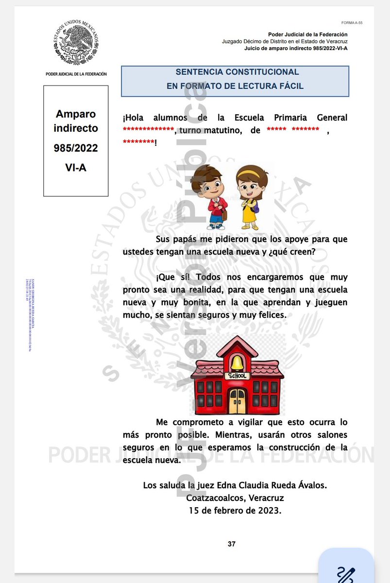 ¿Cómo estuvo su día, amigos?

Les comparto esta joya.

La jueza Edna puso la vara muy alta con esta sentencia.

🏫