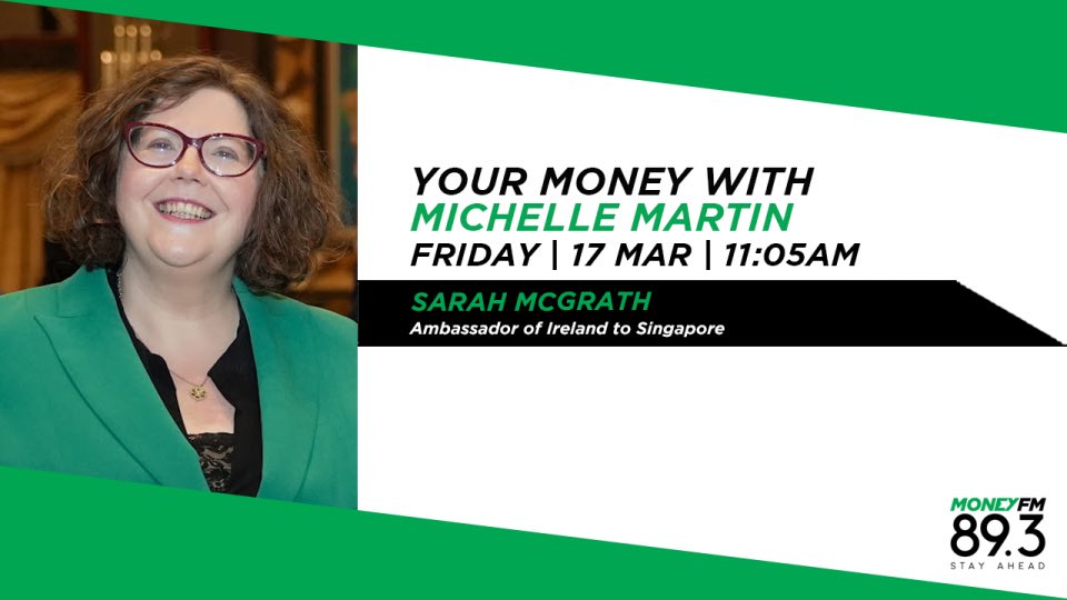 IEAmbSingapore's tweet image. It’s St Patrick’s Day here in Singapore and @IrlEmbSingapore is taking over the airwaves 📻 I’ll be on with @dadley_cooper on @onefm913 after 10am and on @moneyfm893 with @MichelleMartin_ after 11. Beannachtaí na Féile Pádraig 🇮🇪 ☘️
