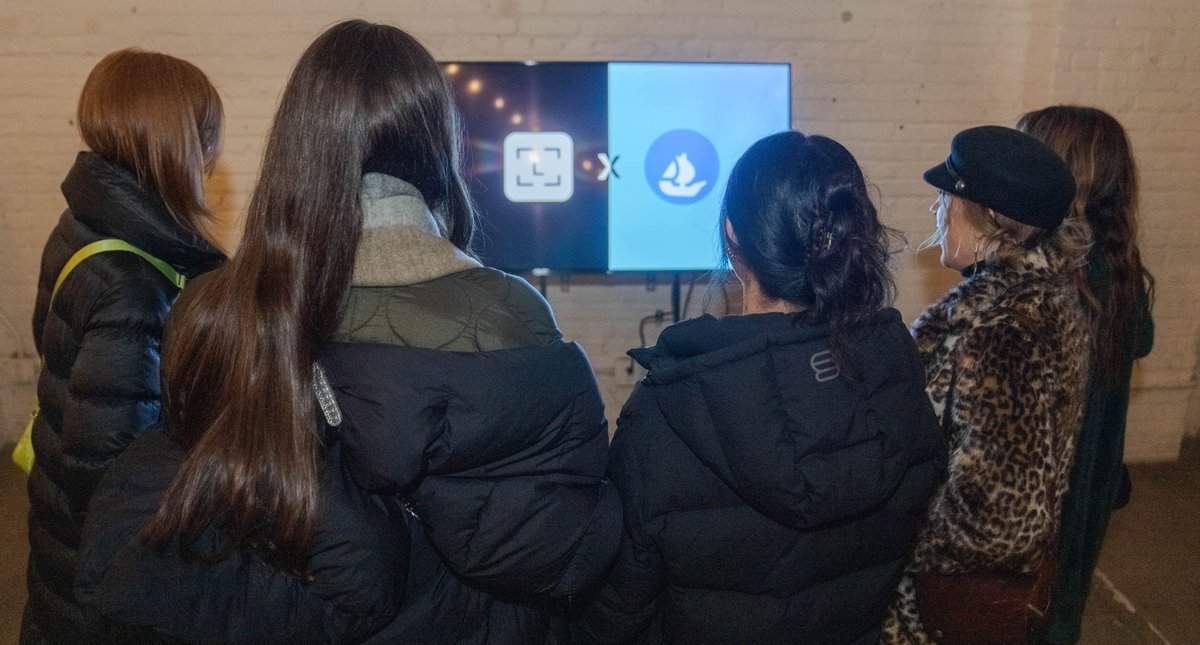 opensea's tweet photo. We’re halfway through March and we’ve already had so much fun IRL with the community! Monday night with @boysclubcrypto in Austin and our Mountain Town Get Down with @ledger at ETH Denver: very different vibes but both filled with love for this community. 
Take a look: https://t.co/ZDe2DRTUmP