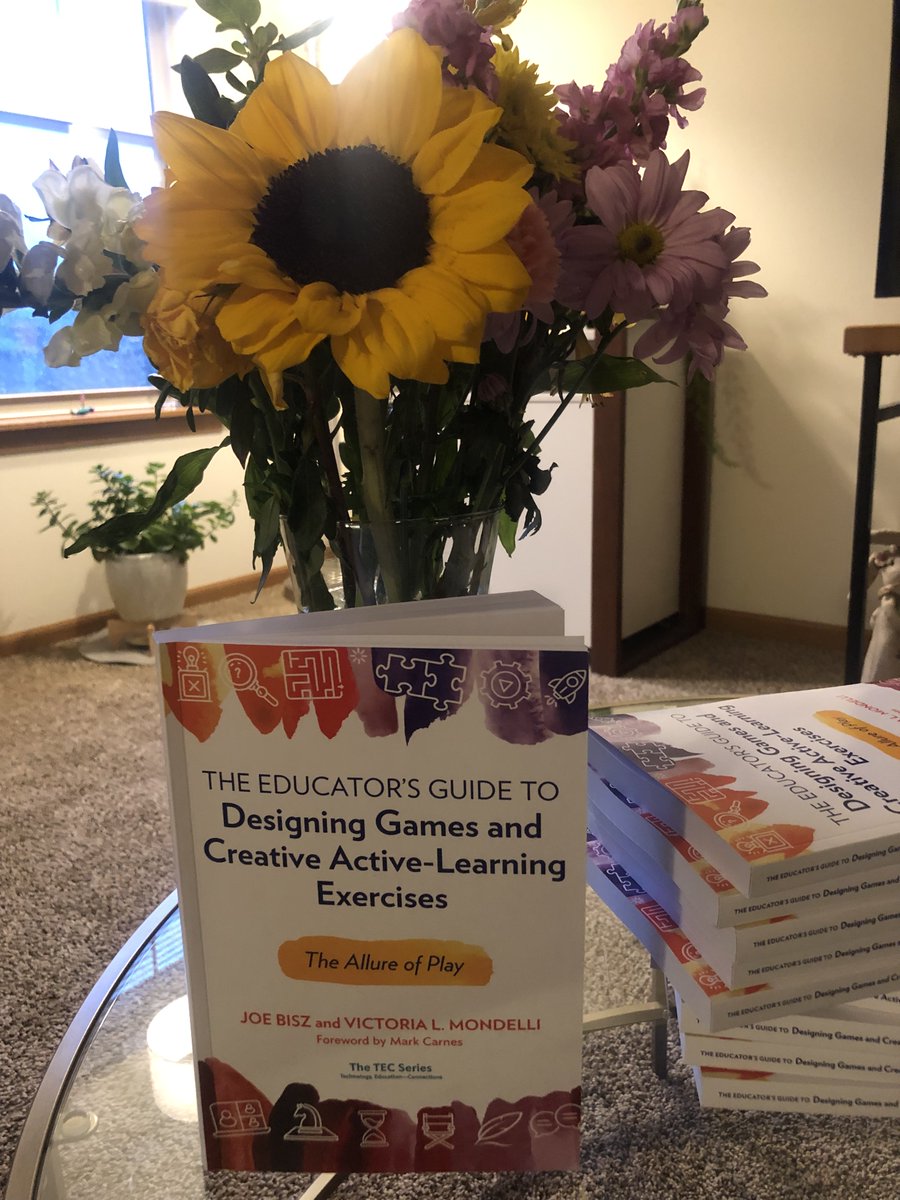 My copies of The Educator's Guide to Designing Games & Creative Active-Learning Exercises: The Allure of Play arrived today! Big TY to Joe Bisz, Mark Carnes, @WmGermano, Dan Melzer, David Pace, @LangOnCourse, @SaRoseCav, @KenBain1, @CunyGames for your encouragement & support!