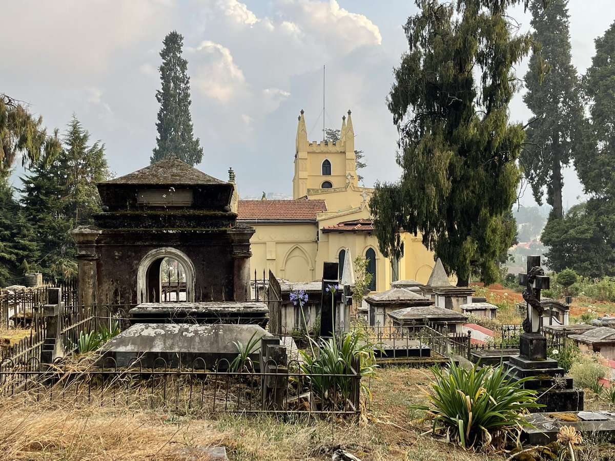 SHglin's tweet photo. Tracing #BaselMission history starts here where judge Casamajor &amp; missionary Michael Bühler are buried. The first donated land at Ketty to BEM; the second studied language &amp; culture of the #Badanga tribe https://t.co/E0nFtG1R09 @histarch @basel_stadt @mission21Basel https://t.co/BwJSDGn7md