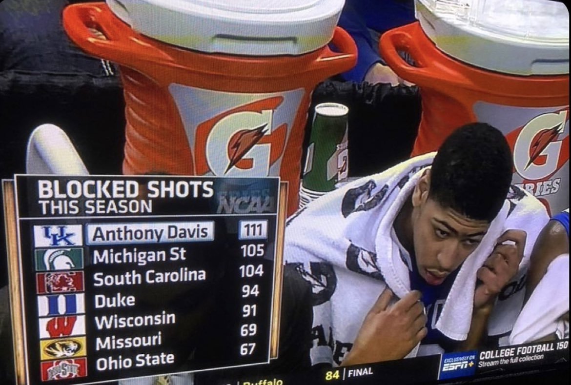 NBAMemes's tweet photo. "Dad, how good was AD at Kentucky?"

Me: https://t.co/FqeNHeV0bD