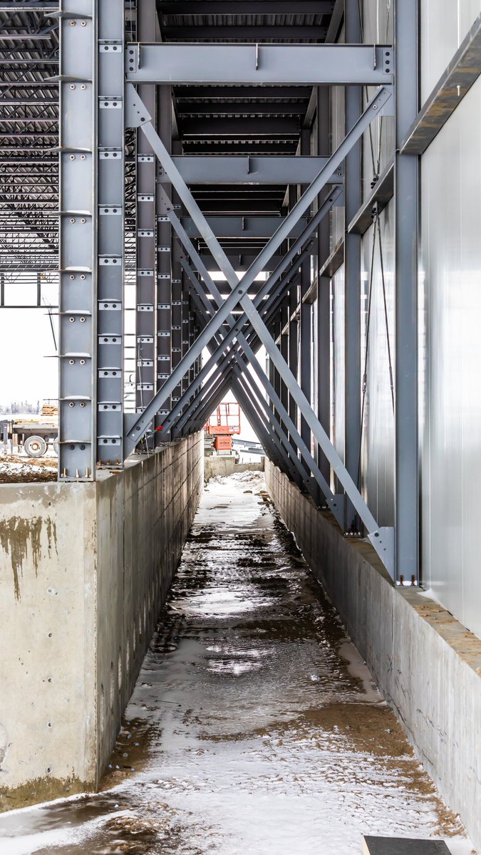 WestcoLtd's tweet photo. An inside view of a potato storage! (Literally 😉)

#buildingalberta #albertaconstruction #westcoconstruction #structuralsteel #potatostorage https://t.co/6AckgFoL2r