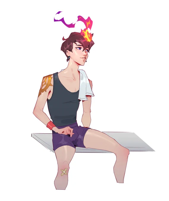 Post-workout Aiden doodle ~  