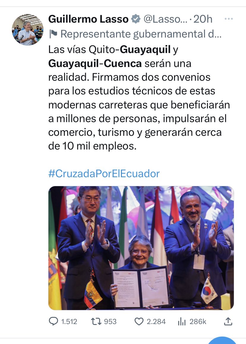 sebastcevallos's tweet photo. Sr. @LassoGuillermo no nos mienta a los/as azuayos, lo que firmaron fue un “Memorándum, que NO es ningún documento oficial o contrato.! 

Sus mentiras 🤥 no hacen más que, incrementar la indignación de una provincia que ya no le cree nada.! 
#Cuenca 
#Azuay 
#NoTeCreoLasso https://t.co/KTCKkzWEqo