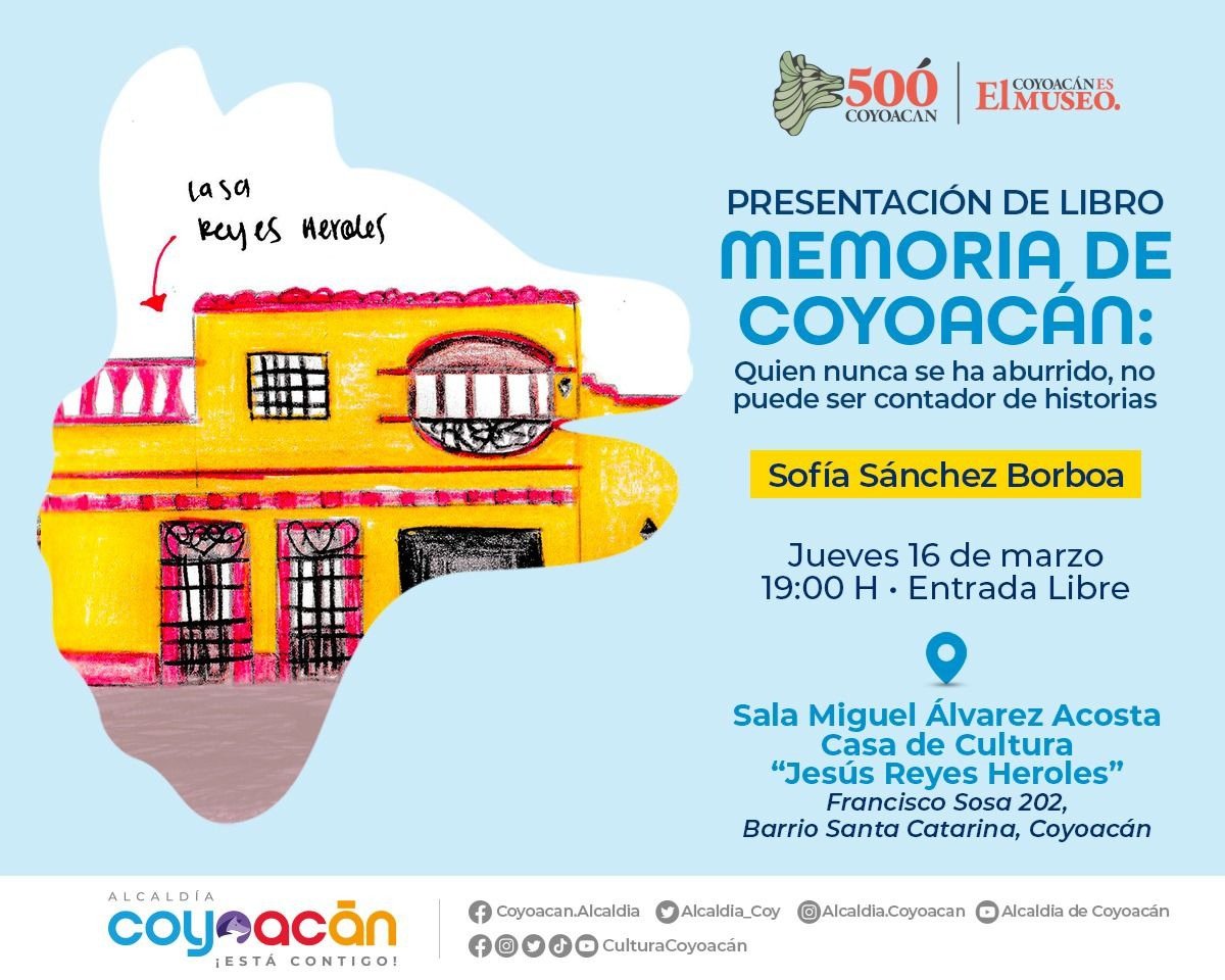 GarduoTr4's tweet photo. Presentación del libro "MEMORIAS DE COYOACÁN" https://t.co/caBBoaC3Zw